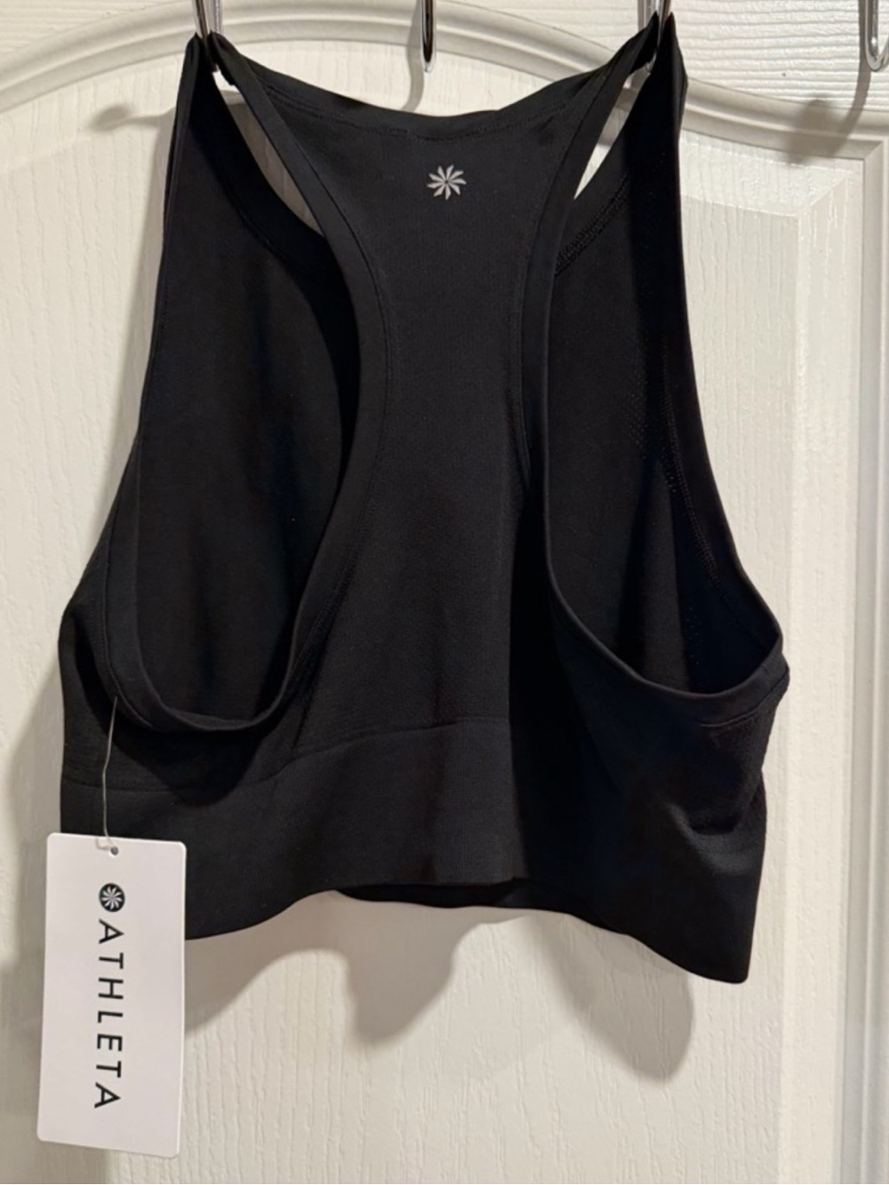 Athleta Black Racerback Crop Tank - Picture 6 of 6